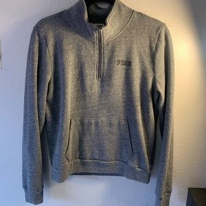 PINK Grey Varsity Zip